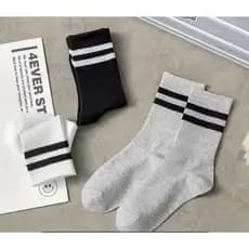 Kit 12 Pares de Meias Cano Alto Moderna Confortável e Estilosa