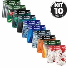 BOXER CUECAS - LISA / EST - KIT C/ 10