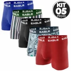 KIT C/ 5 UNIDADES BOX POLIESTER ADULTO - SORTIDO