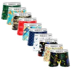 KIT COM 15 CUECAS BOX BOXERS INFANTIL