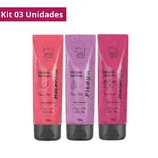 Kit 03 Esfoliante Hidratante Corporal Bisnaga100g Soul Cosméticos
