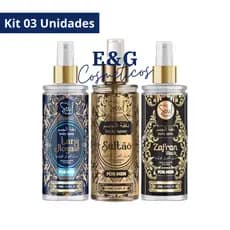 Kit 03 Body Splash  Árabe Masculino - Tariq Royale - Sultão - Zafran Soul Cosméticos 200ml