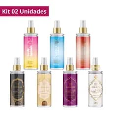 Kit 02 Body Splash Desodorante Colônia Árabe e Normal Soul Cosméticos 200ml
