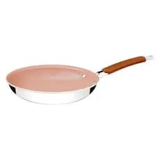 Frigideira Alumínio 30 Cm Romagna Mar C/ Rev Cerâmico - C/ Fundo Externo Em Aço Inox