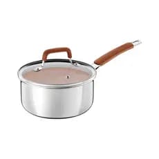 Panela Alumínio  16Cm Romagna Mar C/ Rev Cerâmico - C/ Fundo Externo Em Aço Inox