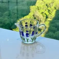 Leiteira de Cristal Lavanda 240ml Compacta e Refinada