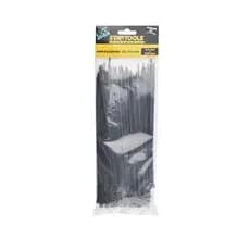 Abraçadeira Nylon Resistente Flexível Organizador de Cabos 20cm X 3,6mm Pacote 100 Unidades Preto
