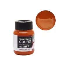 Tinta Para Couro Shake Paint 37ml Acrilex 569 Caramelo Durabilidade E Ótima Aderência À Superfície