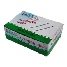 Alfinete Cabeça N°24 2,4cm NYBC Caixa Com 500 Gramas Cabeça Chata Aço Niquelado 1000 Unidades