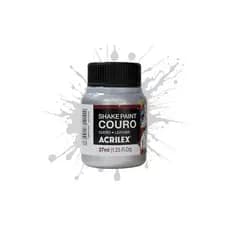 Tinta Para Couro Shake Paint Acrilex 37ml Prata 533 Durabilidade E Ótima Aderência À Superfície