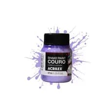 Tinta Para Couro Acrilex Shake Paint R.13037 37ml Lilás 528 Durabilidade Ótima Aderência Superfície