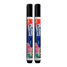 Kit 2 Canetas Tecido Roupas Acrilpen Acrilex Original Preto 520 Pintura Permanente Personalização