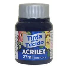 Tinta Tecido Fosca 37 Ml - Azul Marinho 544 - Acrilex Decoração E Outras Aplicações Artísticas