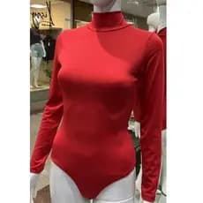 Body Manga longa Gola alta Com elastano Com Feicho Em Baixo Veste 38/40