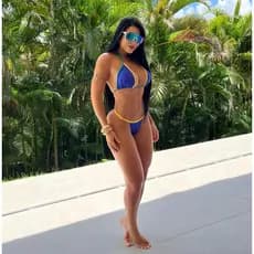 Biquíni Fita Regulagem Blogueira Cortininha com Bojo Copa Brasil Verde Amarelo Azul Suplex Tendencia Praia Piscina