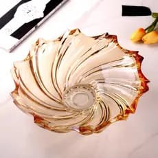 Fruteira Decorativa de Vidro Tigela Premium para Sala de Jantar e Cozinha