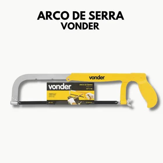 Arco de Serra Vonder 12" AS 125 – Ajustável e Super Preciso para Cortes Profissionais