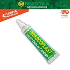 Cola De Sapateiro Brascoplast 17g Adesivo Contato Couro EVA Madeira Artesanato Reparos Forte
