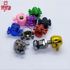Tampa Válvula de Pneu Caveira Crânio Moto Carro Bicicleta Kit 2 ou 4 Peças