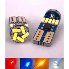 Par de Lâmpadas LED T10 Canbus 15 SMD 4014 Livre de Erros 12V Sem Polaridade