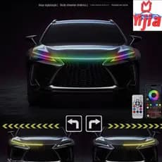 Iluminação LED para Capô: RGB Dinâmico, Seta Sequencial e Controle por APP!