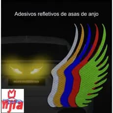 Par de Adesivos Asas Refletivas (Lado Direito e Esquerdo) - 13x4,5 cm!