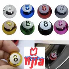 Tampa de Válvula Pneu Bola 8: Estilo e Personalidade para Seu Veículo!