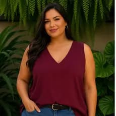 Blusa Regata Feminina Plus Size Regata Elegante y confortável