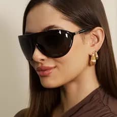 Óculos De Sol De Personalidade Com Armação Grande 2025 Novos Alta Qualidade Ao Ar Livre Moda Menina Quente Formato Cônca