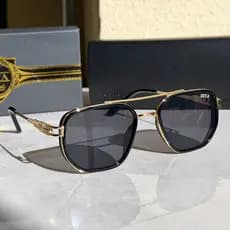 Óculos De Sol Aviador De Metal Gradiente De Moda Clássica 2025-Marca Retrô Para Homens E Mulheres