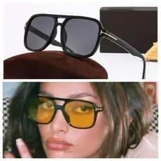 2026 Novos Óculos de Sol Unissex de Dupla Viga, Estilo Retrô Elegante T-Style UV400
