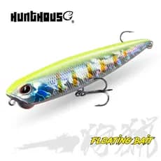 Hunthouse REALIS Lápis 65 Flutuante Stickbait Isca De Pesca 65/100mm 5.5/14.5g WTD Ação Com Som Artificial 2020 Equipamento