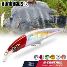 Hunthouse G-contorl Minnow Afundando Isca De Pesca De Água Salgada Pequena Dura 95/120mm 28/41g Artificial Mini Swimbait