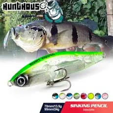Hunthouse Afundando Lápis Isca De Pesca 70mm/13.5g 95mm/24g Armadilha De Mel Corrico Wobblers Dura De Água Salgada Para Truta Robalo