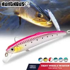 Hunthouse Flutuante Smith Saruna Minnow Isca De Pesca Marítima Jerkbait Dura 95mm/8g 12.5cm/17.5g 14.7cm/27g Para Pique Seabass
