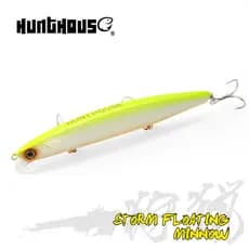 Hunthouse Flutuante Minnow Isca De pesca Fundição Longa 135mm/21g Dura Wobblers Para Baixo Pique Truta Água Salgada Peix