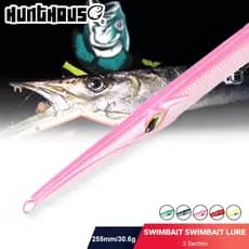Hunthouse Swimbait 255 Lápis Isca De Pesca 3 Seção Agulha Afundando Dura 255mm/30.6g Água Salgada Seabass Peixe Enfrenta