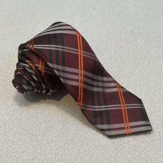 Gravata Masculina Casual Color Stripe Xadrez Slim Fit (5,5 cm)