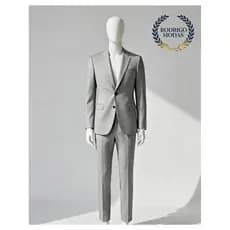 Blazer Executivo Masculino - Cinza Claro - Slim Fit Luxo (Calça + Blazer)