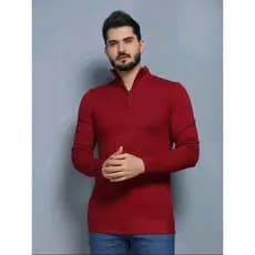 Suéter De Gola Alta Quente Com Zíper E Meio Zíper Da Moda De Inverno
