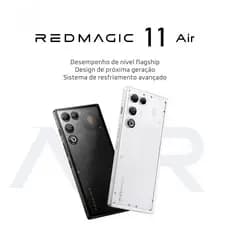 REDMAGIC 11 Air Celular Gamer 5G, Snapdragon 8 Elite, 12/16+256/512GB, tela OLED de 6,8", 144Hz, 7000mAh com NFC