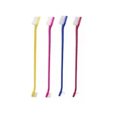 KIT3 Peça Escova Dental Dupla Para Cachorro E Gato Higiene Pet