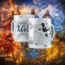 Caneca Orixas | Caneca Espiritual | Caneca Religiosa | Caneca Umbanda | Caneca Candomble | Caneca Axé | Caneca Polimero