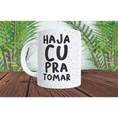 Caneca de Cerâmica/Polímero Personalizada - Flork Meme - Haja cu pra tomar