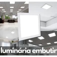Plafon Painel Led 25w Embutir Quadrado Slim