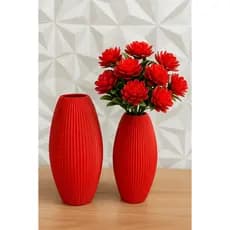 Vaso Decorativo Grande Comprido para Sala Mesa Escritório Decoração 3D
