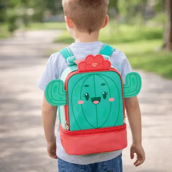 Mochila Lancheira Térmica Infantil Divertida