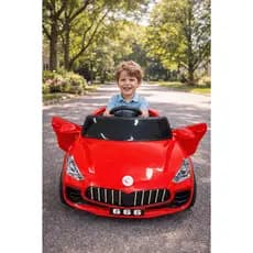 Carro Elétrico Infantil 6V Mini Esportivo Vermelho Bateria Recarregável