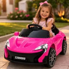 Carrinho Elétrico Infantil McLaren Rosa Bateria Recarregável
