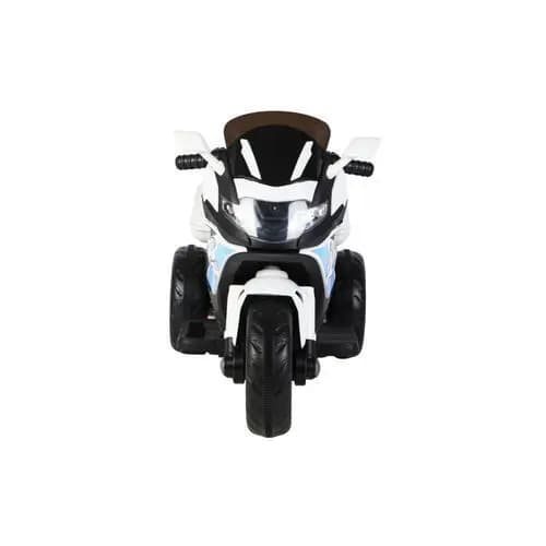 Mini Moto Elétrica Infantil Esportiva Branca Alta Performance Seguro Diversão Criança